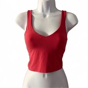 lululemon athletica Red Crop Top